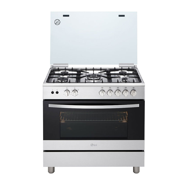 LG 5 Burner 90X60 Gas Cooker with Power Convection - FA415RMA