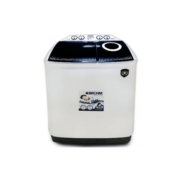 Bruhm 8kg Semi Automatic Twin Tub Washing Machine - BWT-080H