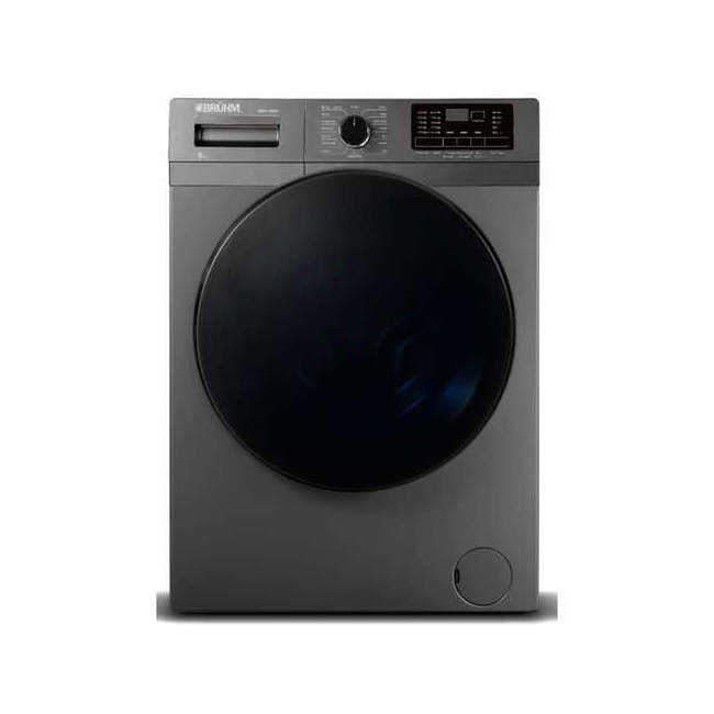 Bruhm 12KG Washing Machine (BWF-120H) - Dark Silver