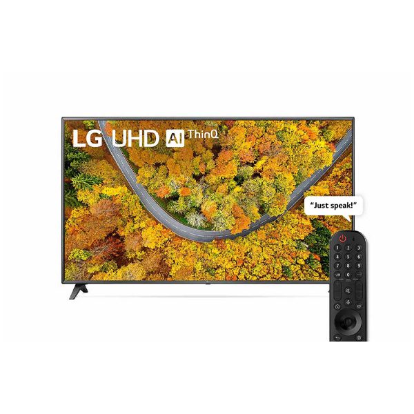 LG 75 inch 4K Active HDR webOS Smart TV with AI ThinQ – 75UP7550PVC