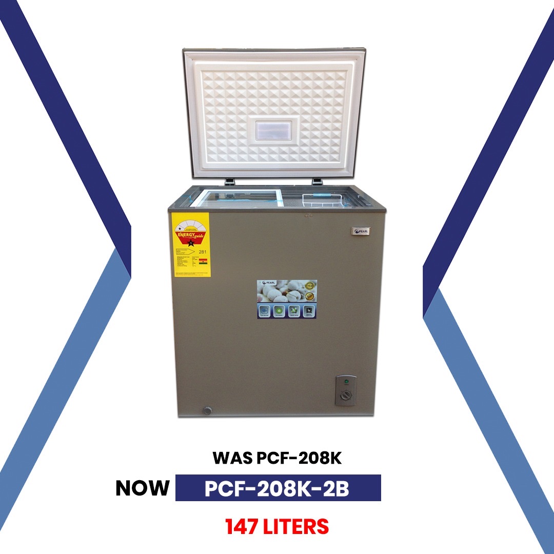 PEARL 147” SINGLE DOOR CHEST FREEZER (PCF-208K-2B)