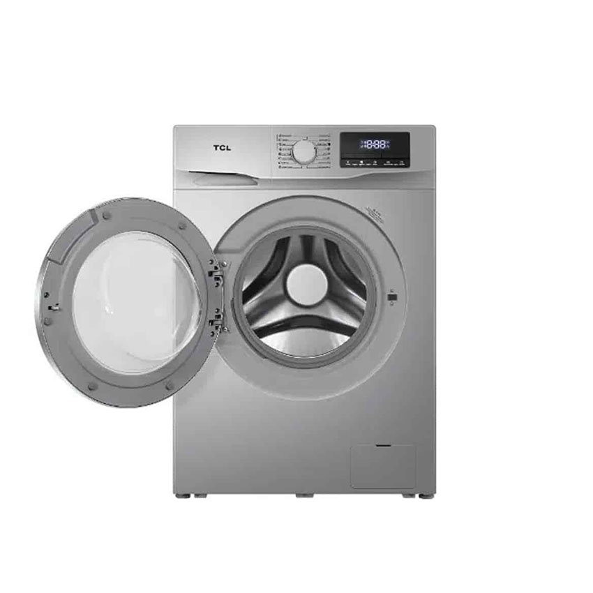 TCL 9KG FRONT LOAD FULL AUTO WASHING MACHINE SILVER
