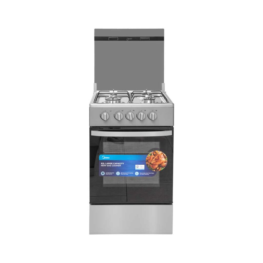 MIDEA 4 BURNER GAS COOKER SILVER (SP5055T082-S)