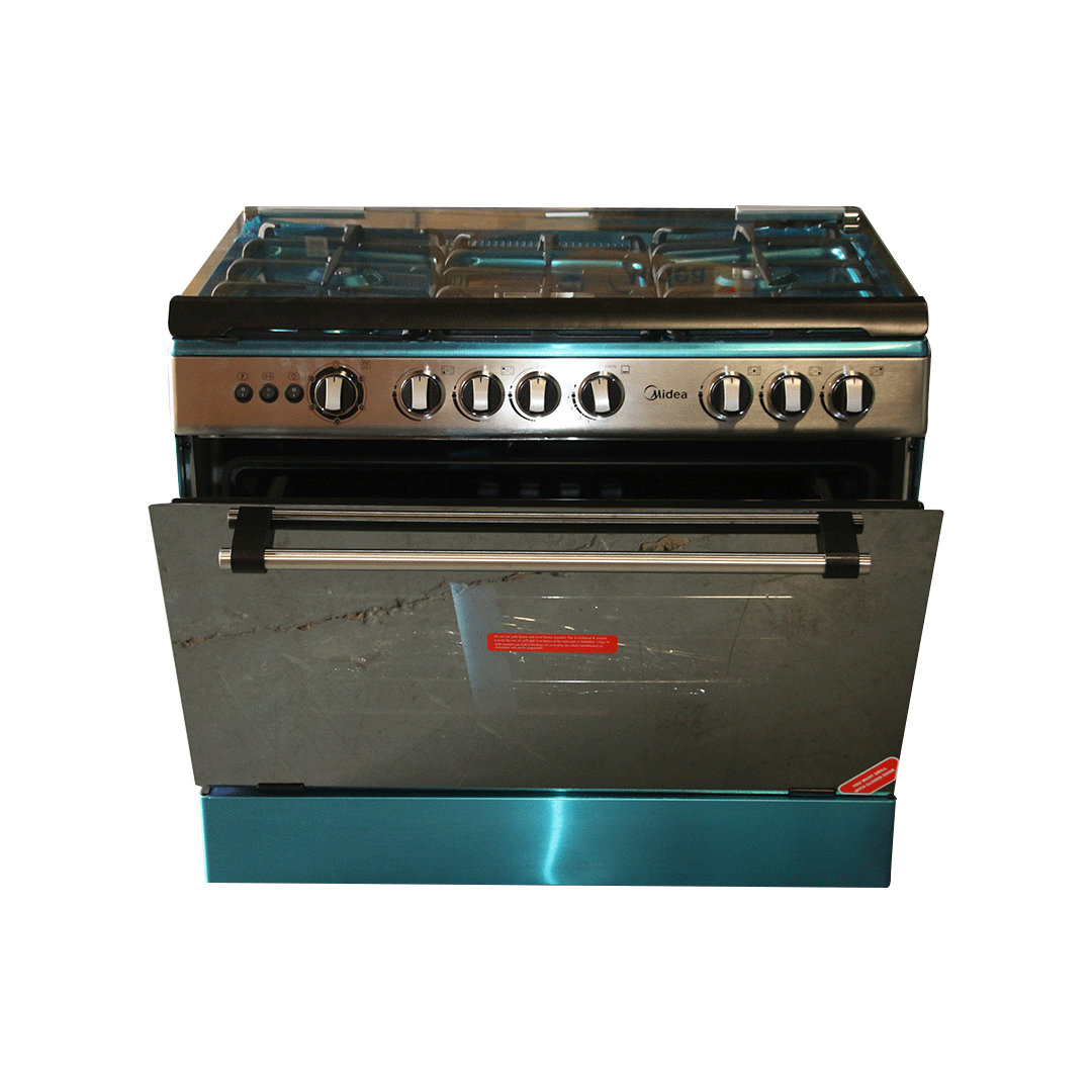 MIDEA 5 BURNER GAS COOKER + OVEN (36LMG5G030)