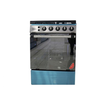 MIDEA 4 BURNER GAS COOKER SILVER 60X55 (SNIPER60)