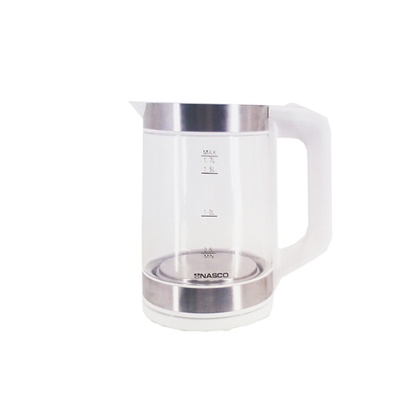 Nasco 1.7 Litres Transparent Glass Kettle (KEG-1706)