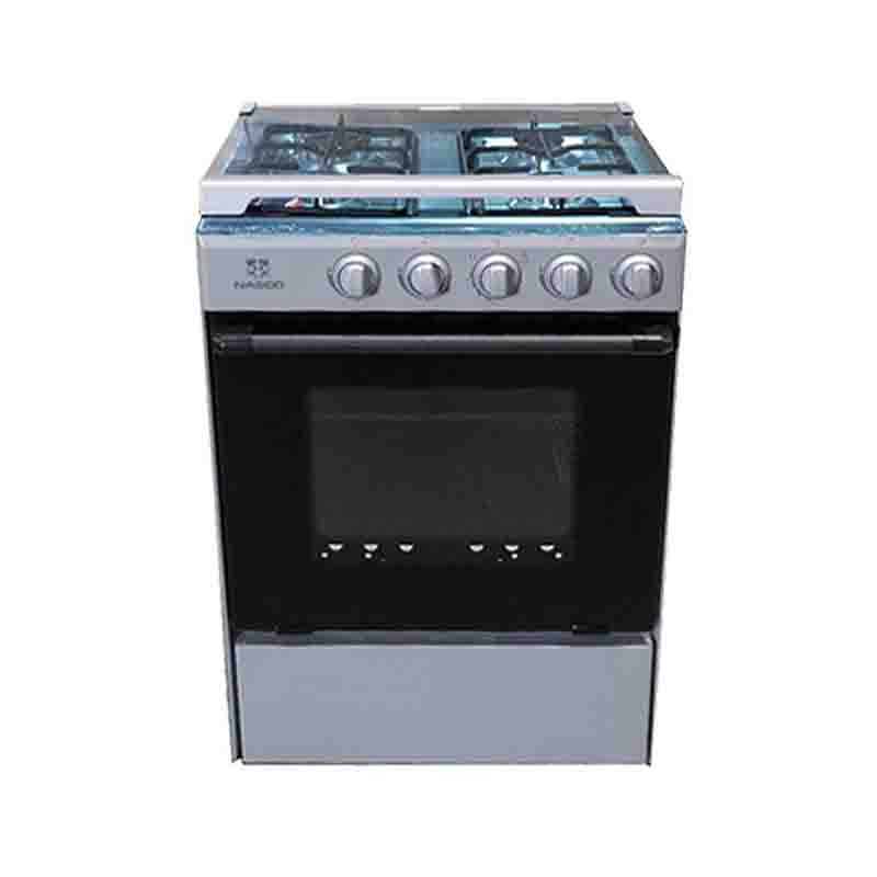 NASCO 4 BURNER GAS COOKER 60X60 SLIVER