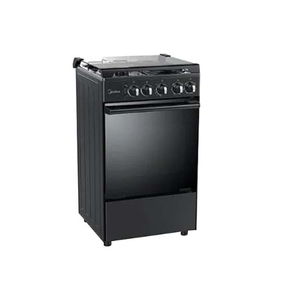 MIDEA GAS COOKER 4 BURNER 50X50CM BLACK OVEN