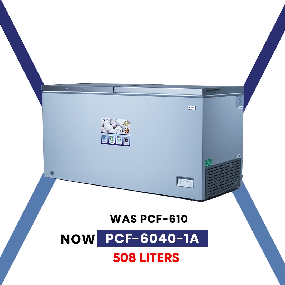 PEARL 508LTR 2 DOOR CHEST FREEZER (PCF-6040-1A)